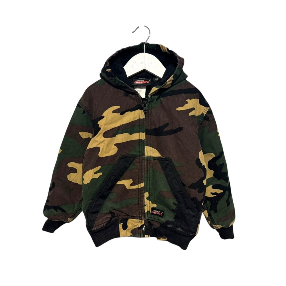 🦆 Dickies Kids Camo Zip Jacket size 4-5